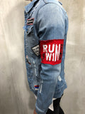 Patch Trucker Denim Jacket 3699
