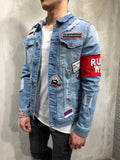 Patch Trucker Denim Jacket 3699