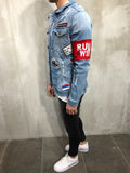 Patch Trucker Denim Jacket 3699