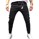 Patchwork Jeans Random Ripped 3690