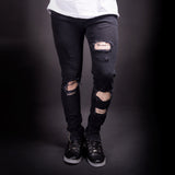 skinny ripped jeans, black jeans, ripped jeans for men, mens skinny jeans