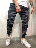 Side Zipper Camouflage Sweatpants 3486