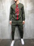 Snake Embroidery Tracksuit 3625
