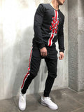 Snake Embroidery Tracksuit Hooded 3626