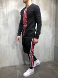 Snake Embroidery Tracksuit Hooded 3626