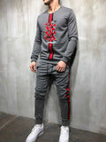 Snake Patched Tracksuit Sweatshirt 3674