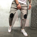Knee Patched Fashion Jogger 3680