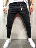 Patchwork Jeans Random Ripped 3690