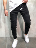 Patchwork Jeans Random Ripped 3690