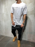 Raw Edge Patched T-Shirt 3698