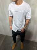 Raw Edge Patched T-Shirt 3698