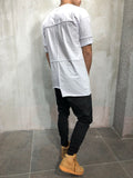Raw Edge Patched T-Shirt 3698